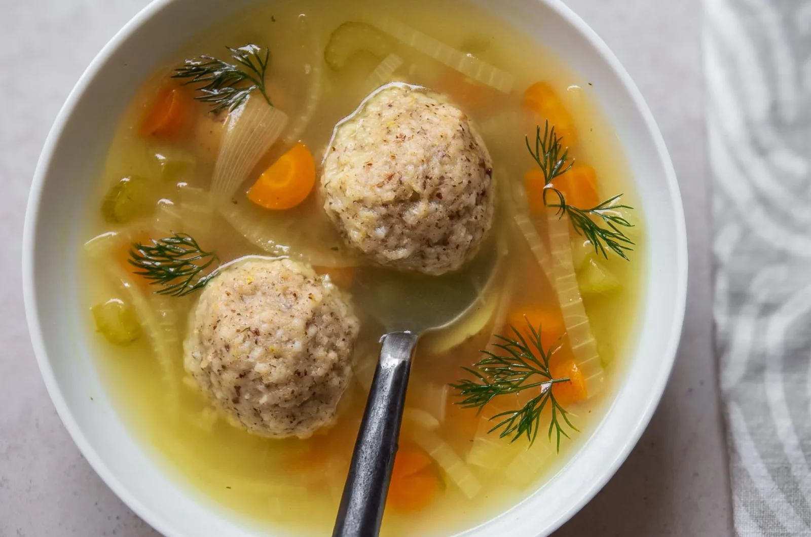Perfect Vegan Matzo Ball Soup with Just Egg!