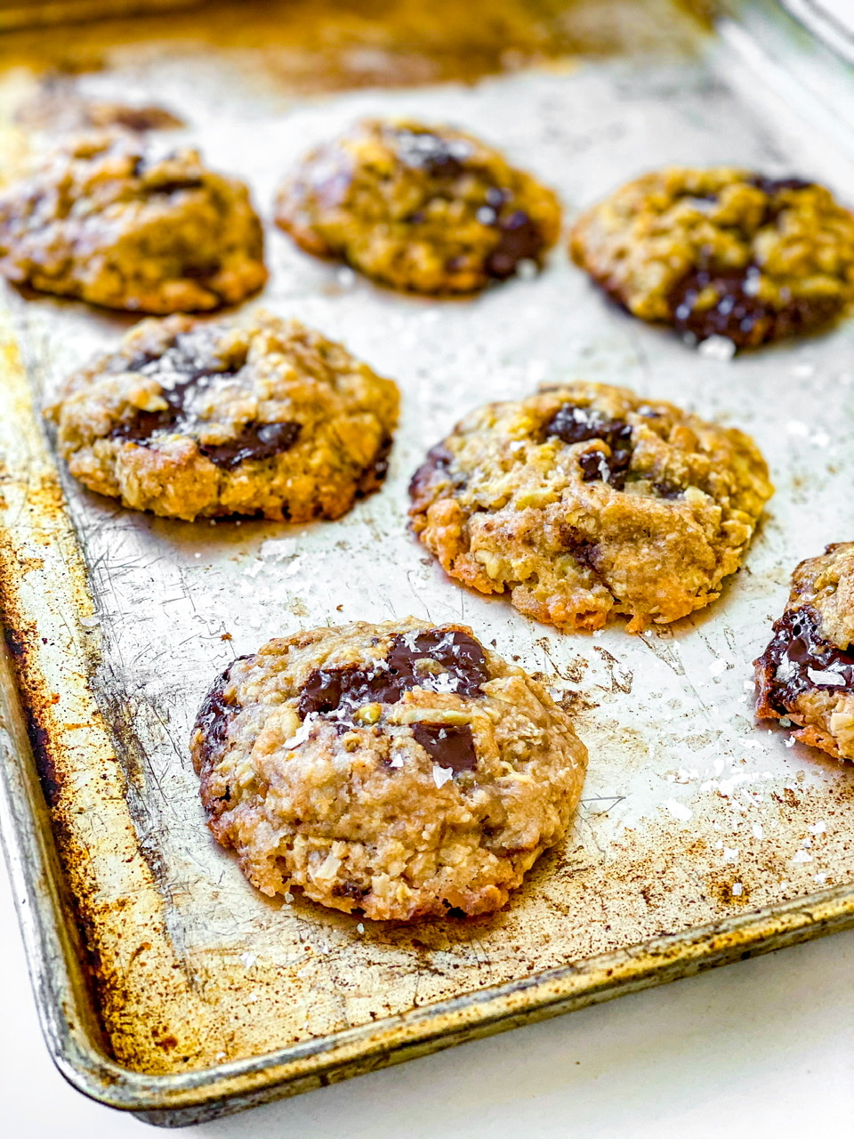 Chewy Vegan Chocolate Chunk Oatmeal Cookies – Big Box Vegan