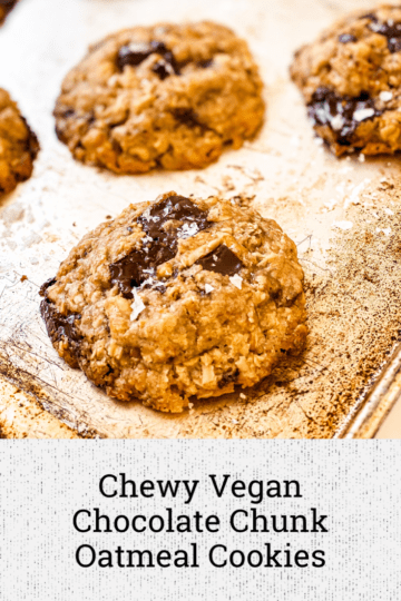 Chewy Vegan Chocolate Chunk Oatmeal Cookies – Big Box Vegan