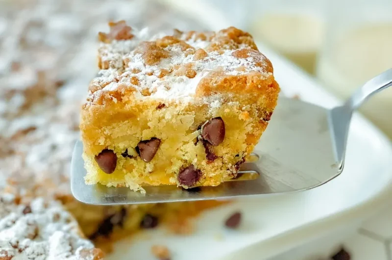 NY Style Vegan Chocolate Chip Crumb Cake