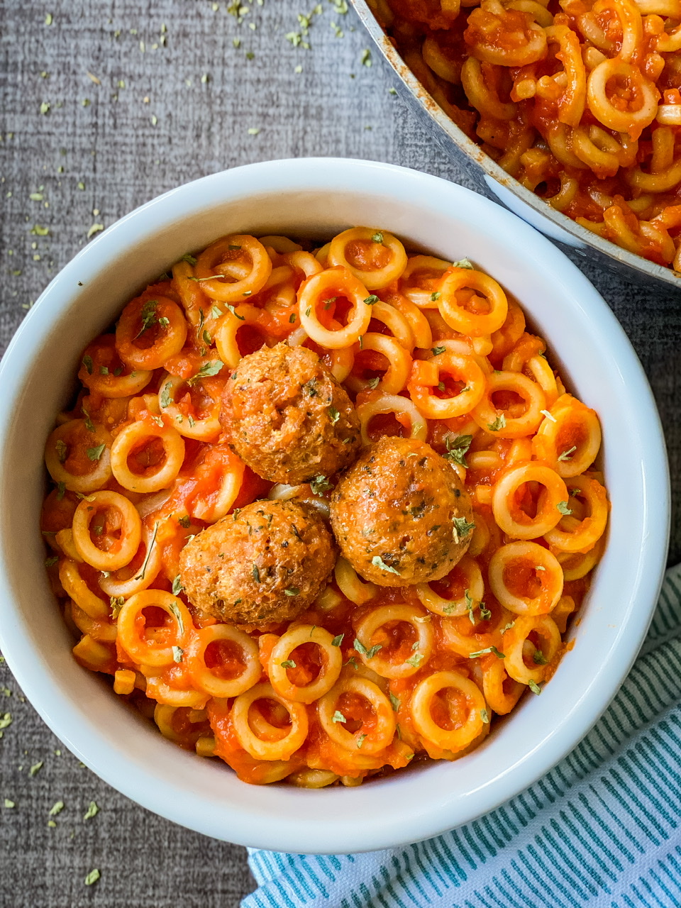 Easy Vegan SpaghettiOStyle Pasta with Meatballs Big Box Vegan