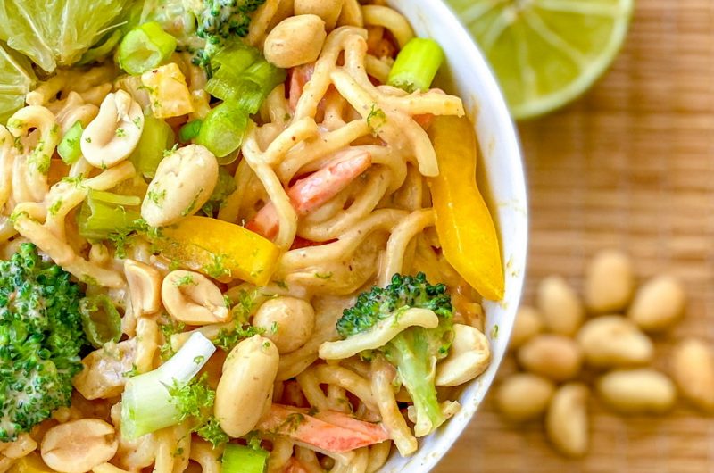 Amazing Vegan Peanut Noodle Salad