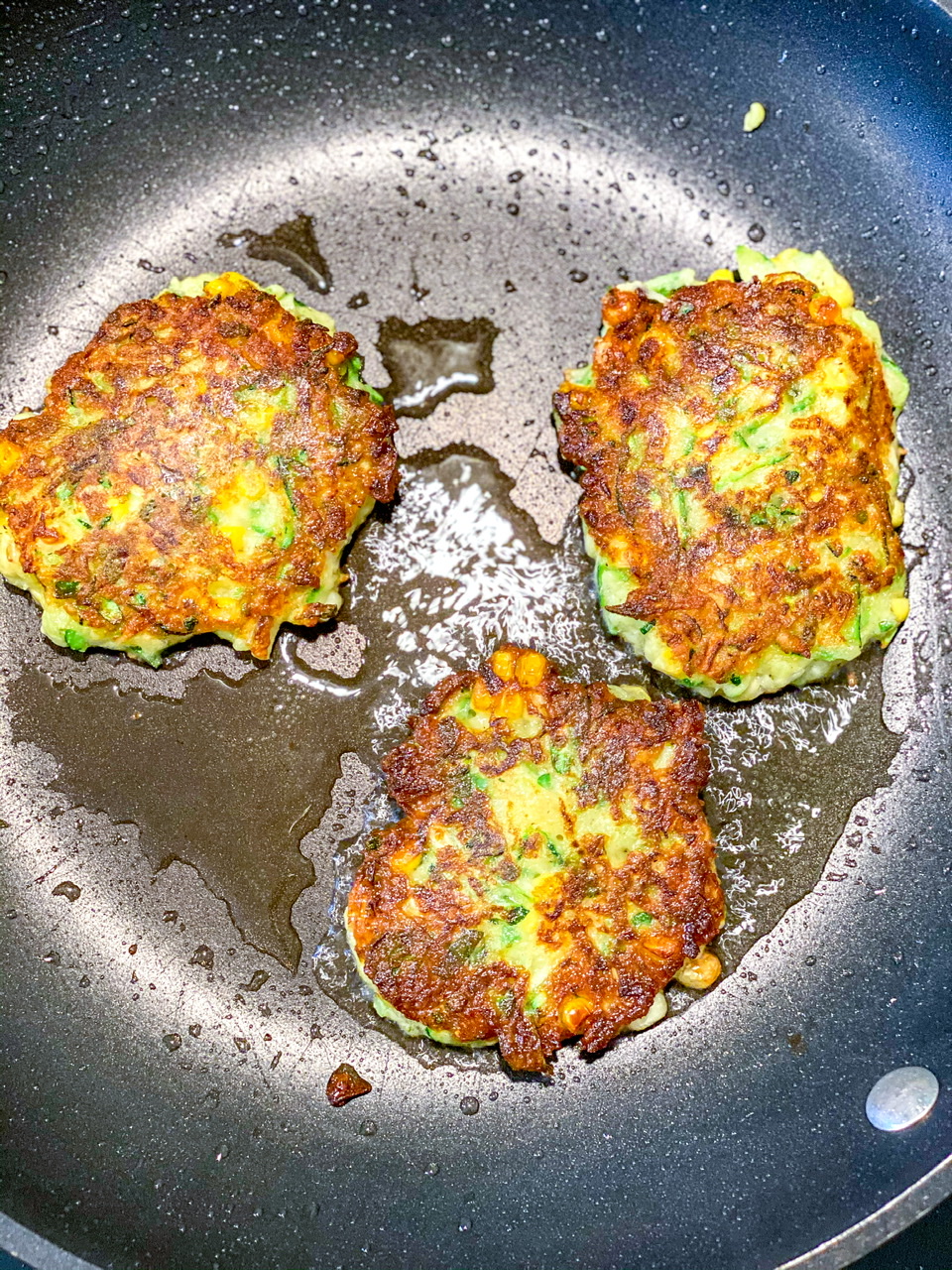 Spicy Vegan Zucchini & Corn Fritters – Big Box Vegan