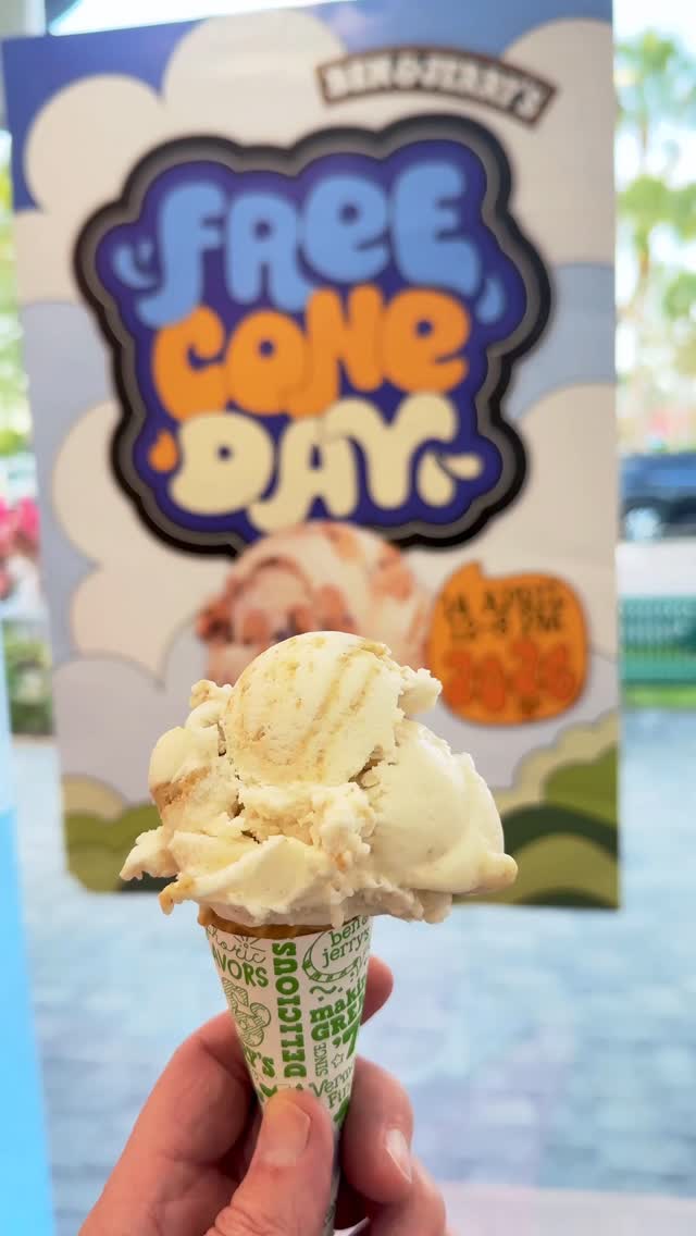 It’s free cone day today at @benandjerrys scoop shops!🍦

Tried a new to me key lime pie non-dairy flavor! Was delish.