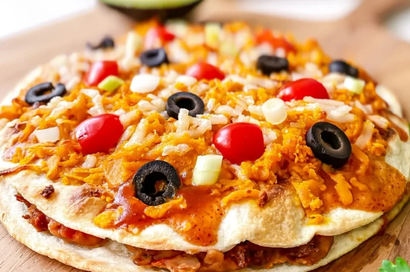 Vegan Copycat Taco Bell Mexican Pizza