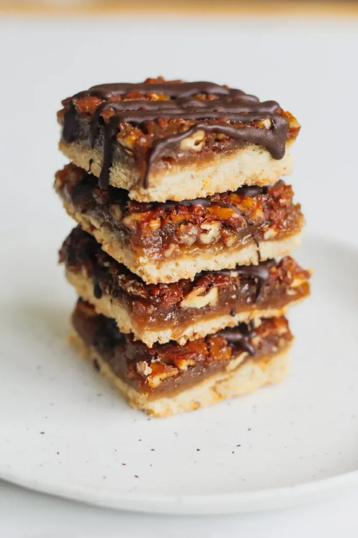 Image for The Best Vegan Chocolate Pecan Pie Bars