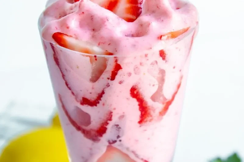 Vegan Strawberry Aquafaba Fruit  Whip