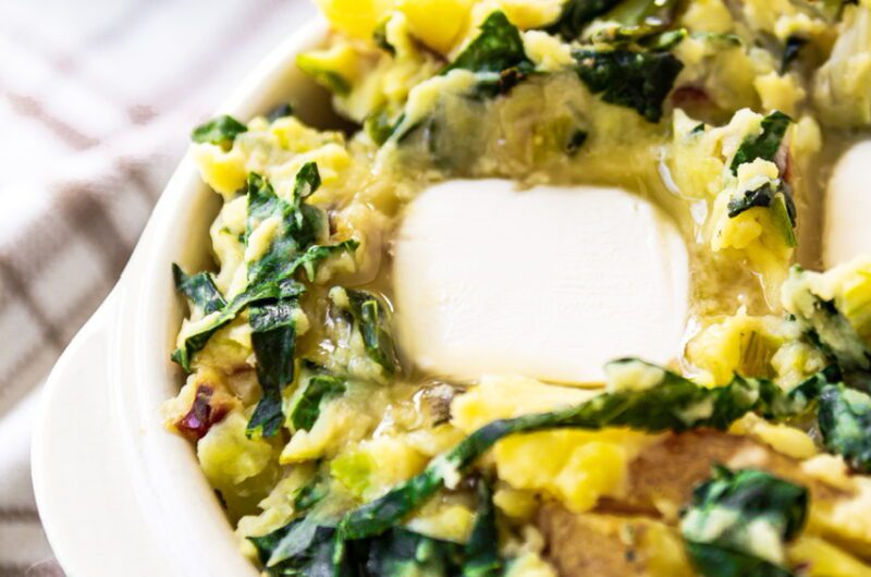 Vegan Colcannon with Cabbage & Kale
