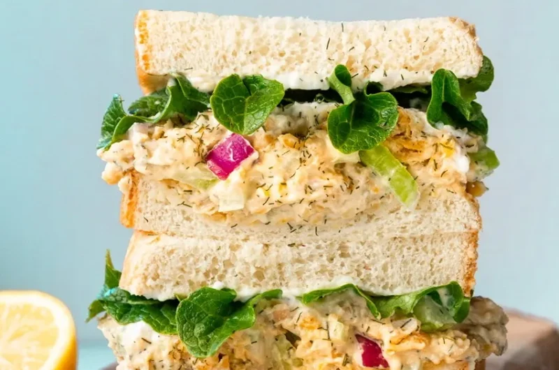 Vegan Roasted Chickpea Tuna Salad