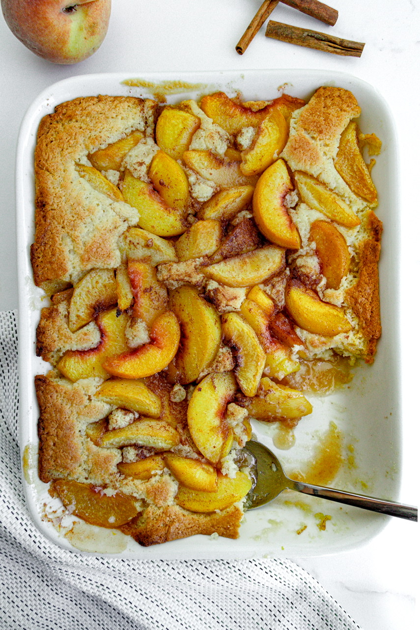 Easiest & Best Vegan Peach Cobbler – Big Box Vegan