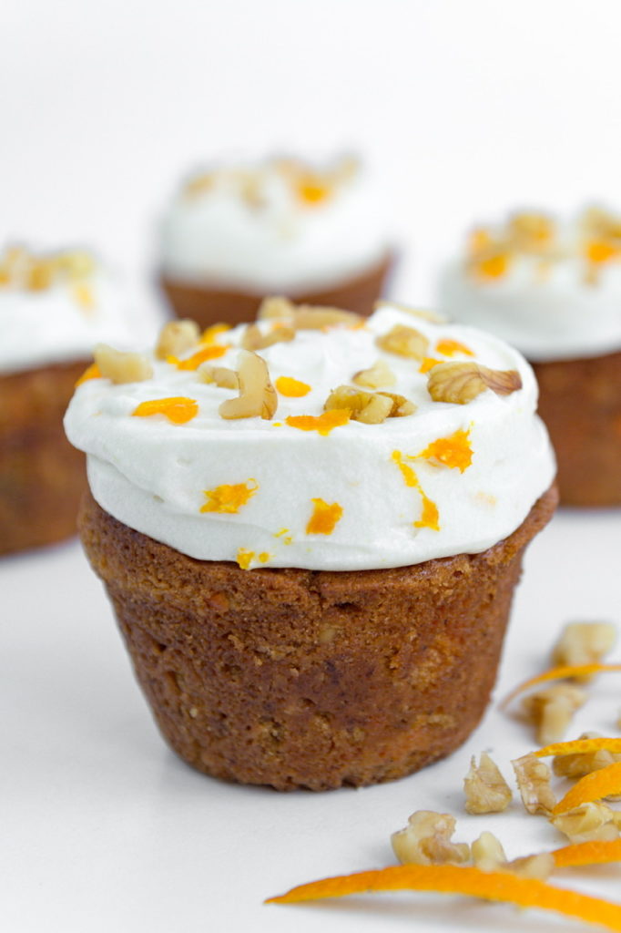 Vegan Carrot Cake Cupcakes With Orange Cream Cheese Frosting Big Box Vegan