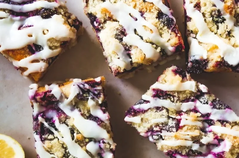 Iced Vegan Blueberry Cake