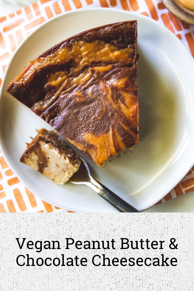 Vegan Peanut Butter & Chocolate Cheesecake – Big Box Vegan