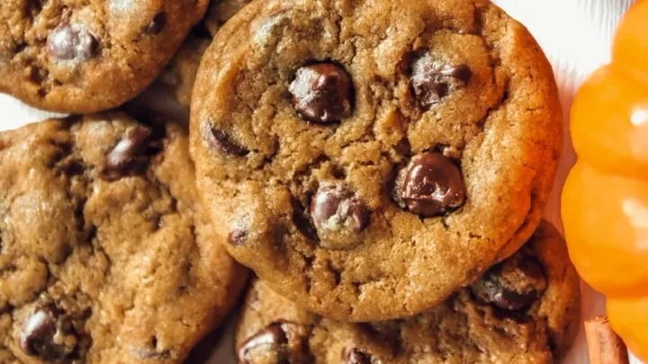 Image for Chewy Vegan Pumpkin Spice Chocolate Chip Cookies