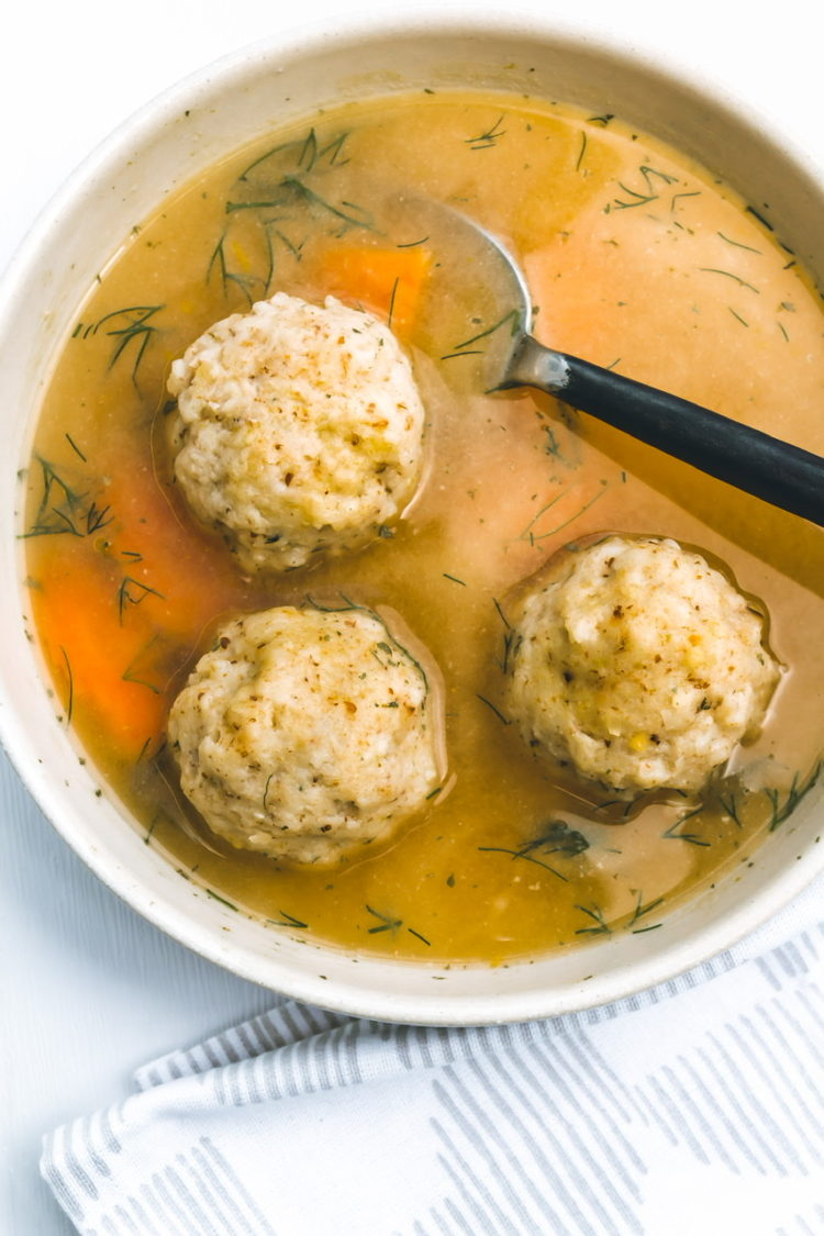 Vegan Matzo Ball Soup - ShortGirlTallOrder