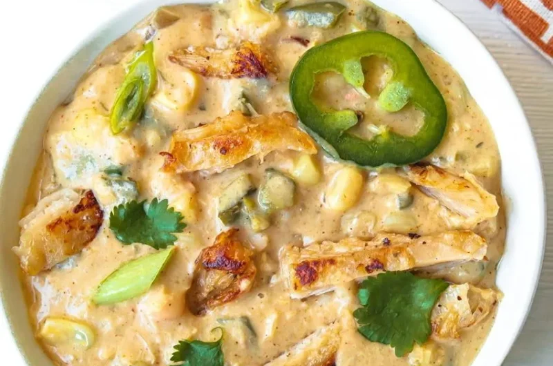 Vegan White “Chicken” Chili Soup