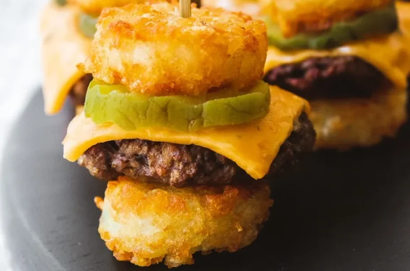 Vegan Mini Tater Tot Sliders