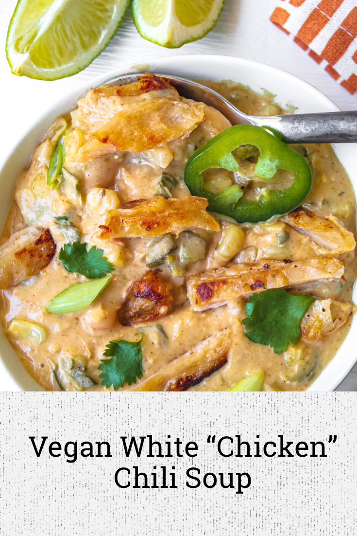 Vegan White “Chicken” Chili Soup Big Box Vegan