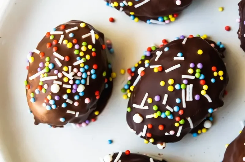 Vegan Coconut Crème Eggs with Taza Chocolate