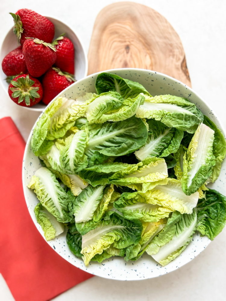 Vegan Copycat Wendy’s Summer Strawberry Salad Big Box Vegan