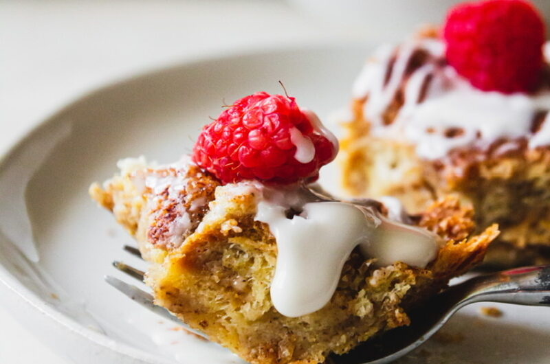 Vegan French Toast Casserole with Just Egg