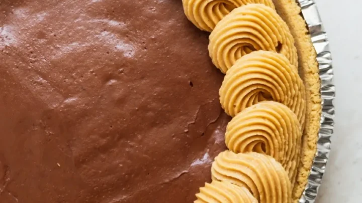 Image for Vegan Copycat Costco Chocolate Peanut Butter Pie