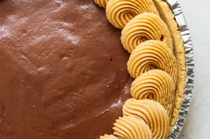Vegan Copycat Costco Chocolate Peanut Butter Pie