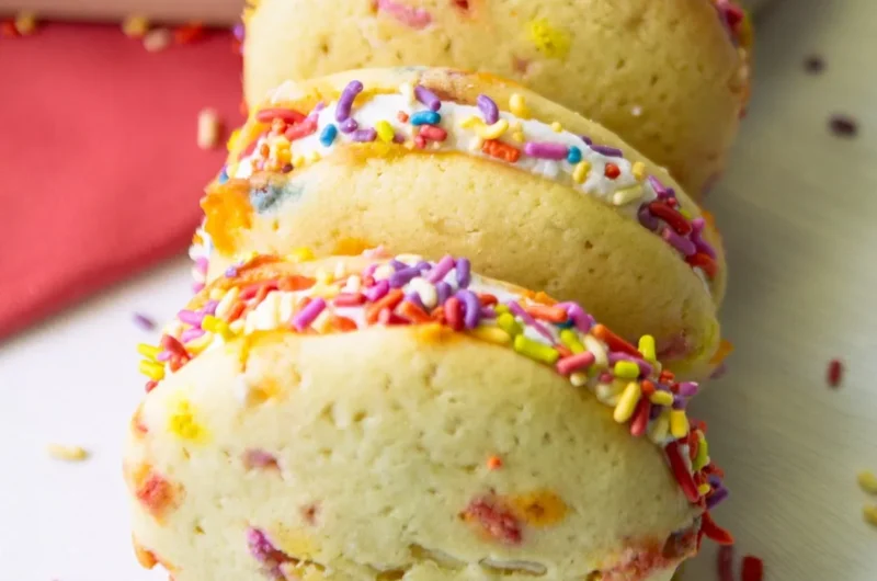 Vegan Funfetti Cake Whoopie Pies