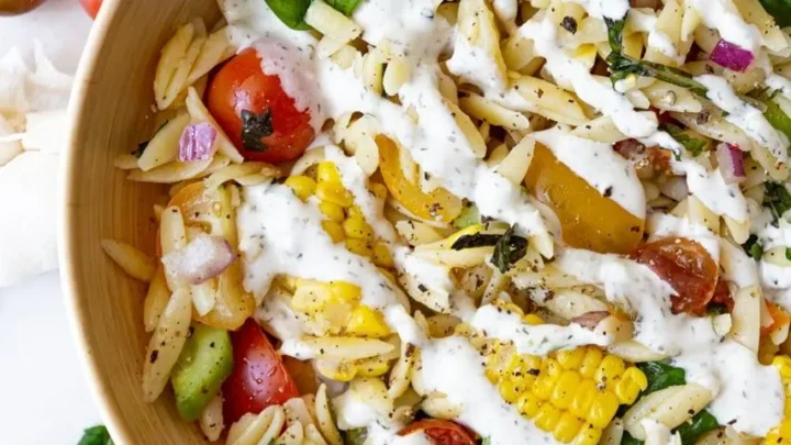 Image for Vegan Ranch Orzo Salad