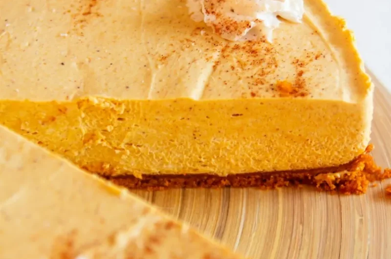 Vegan No-Bake Pumpkin Cheesecake