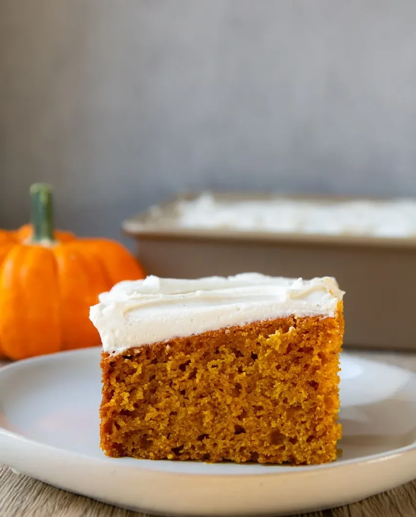 Vegan Pumpkin Cake with Dairy-Free Frosting