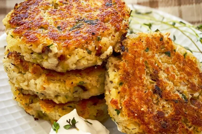 Vegan Leftover Stuffing and Potato Cakes