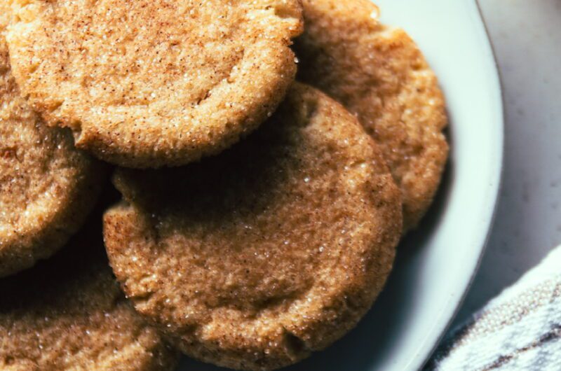 Soft and Chewy Vegan Snickerdoodle Cookies