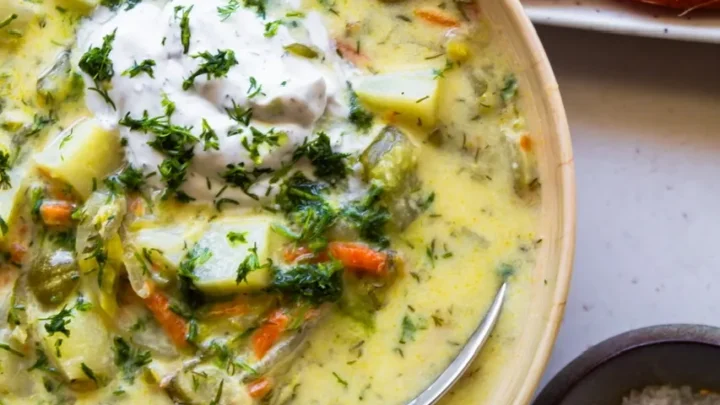 Image for Vegan Polish Dill Pickle Soup (Zupa Ogórkowa)