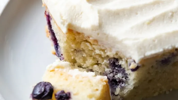 Image for Vegan Lemon Blueberry Frosted Sheet Cake