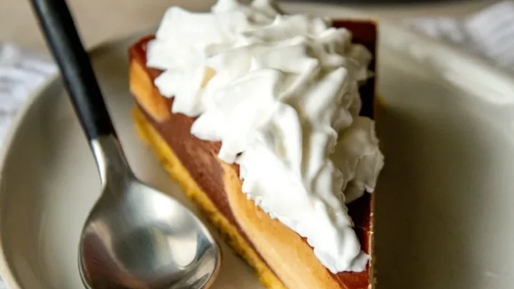 Image for No Bake Vegan Peanut Butter and Chocolate Cheesecake