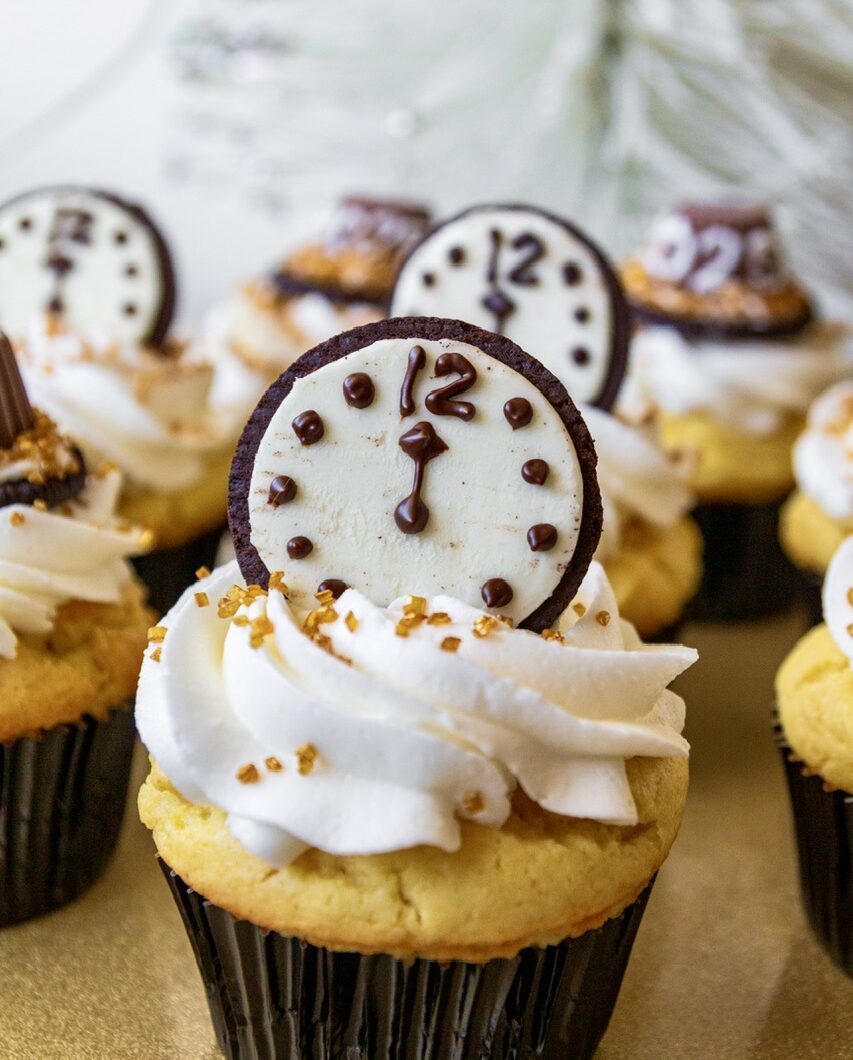 New Year’s Eve Vegan Cupcakes