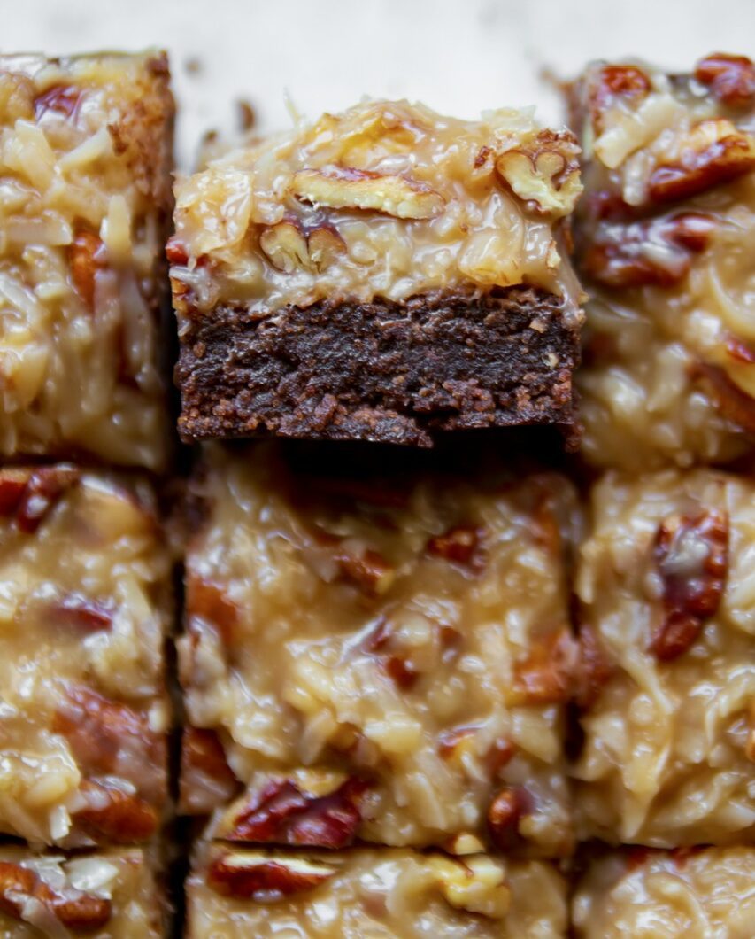 Vegan German Chocolate Brownies