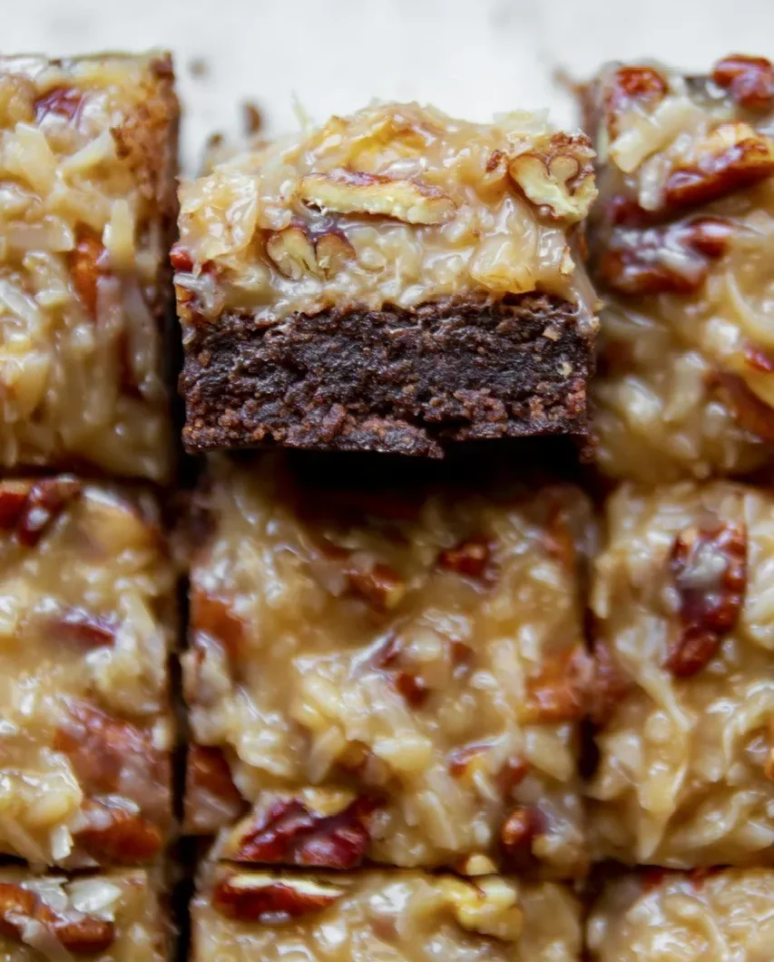 Vegan German Chocolate Brownies