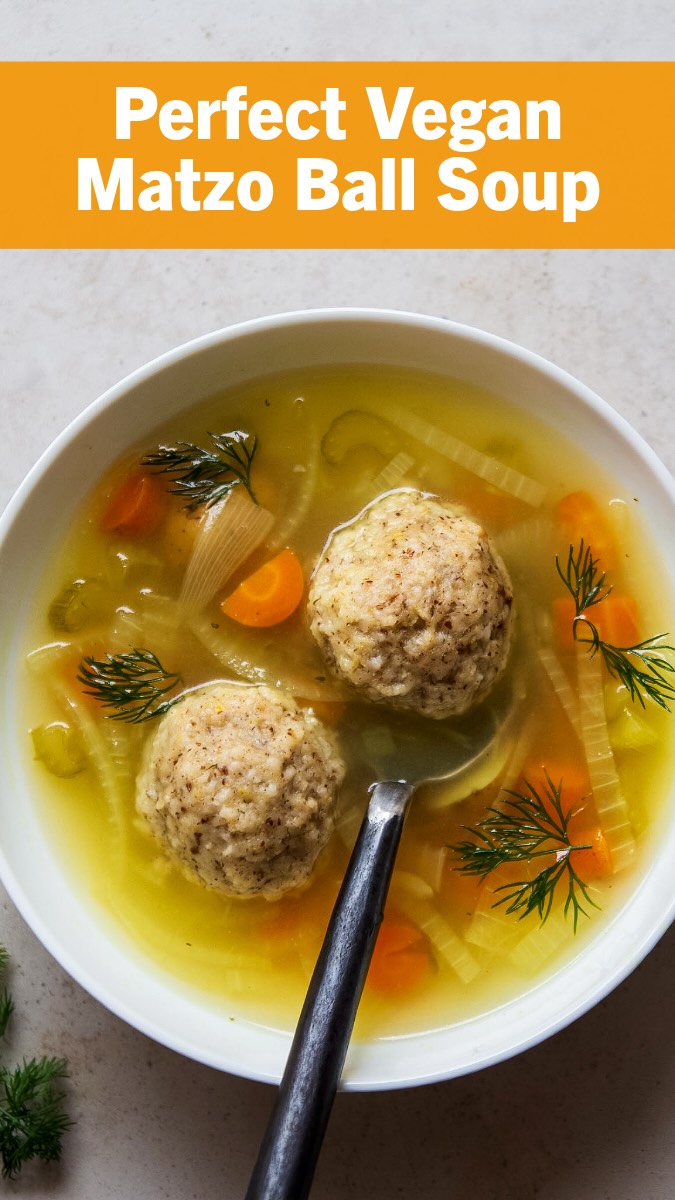 The vegan matzo ball soup that made someone cry happy tears. 🥣

If you grew up eating this soup you know exactly what it should taste like and for a long time that felt off limits as a vegan. Not anymore. These matzo balls are spongy, hold together, and taste like the real thing because they basically are.

The secret is chilling the batter and not letting them rapidly boil. That’s it. Two rules and you’re golden.

Comment RECIPE and I’ll send it right over. 🌿​​​​​​​​​​​​​​​​
