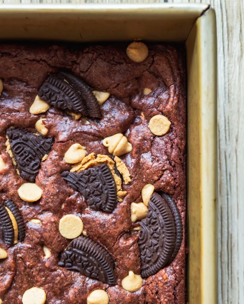 Better Boxed Peanut Butter Oreo Brownies
