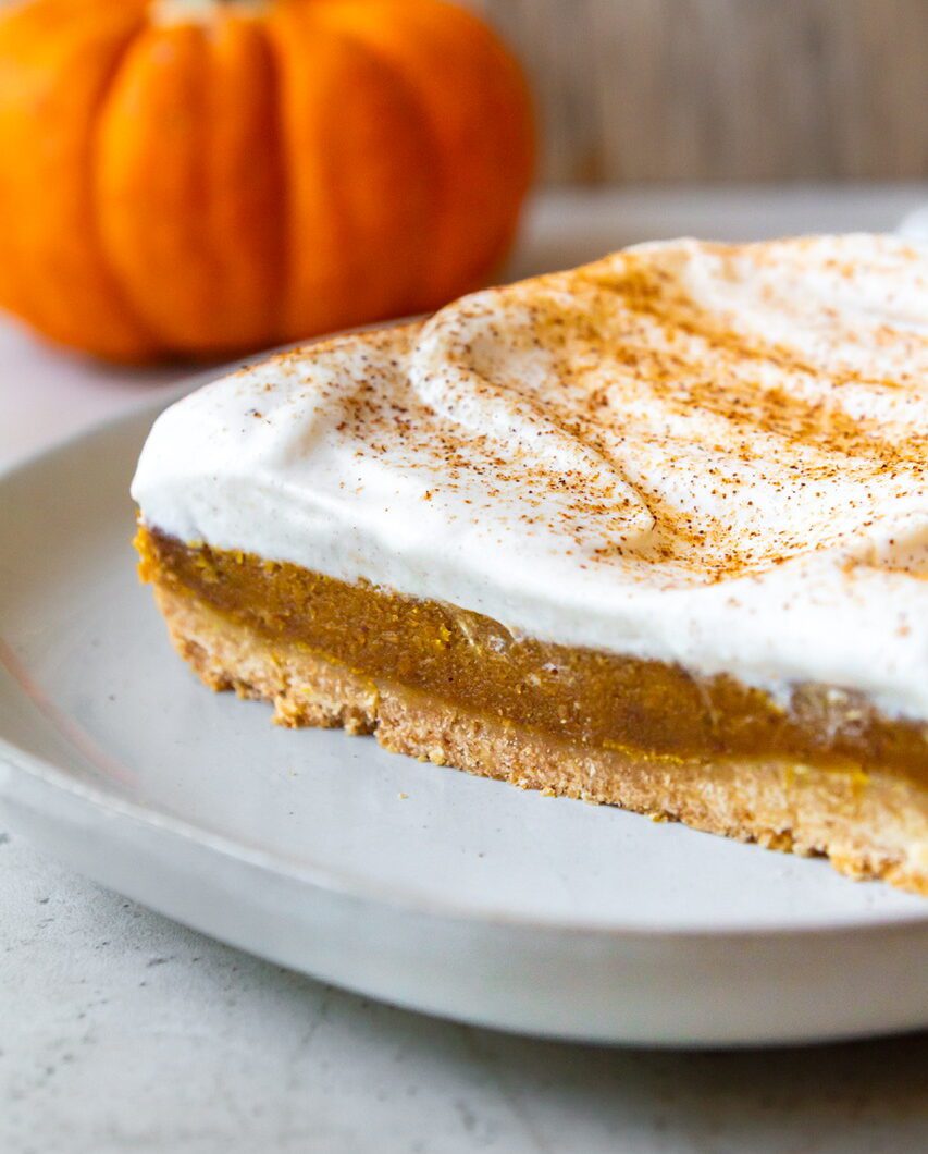 Easy Vegan Pumpkin Slab Pie