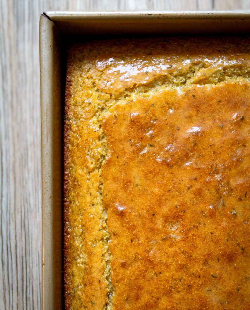 Stuffing-Flavored Vegan Cornbread