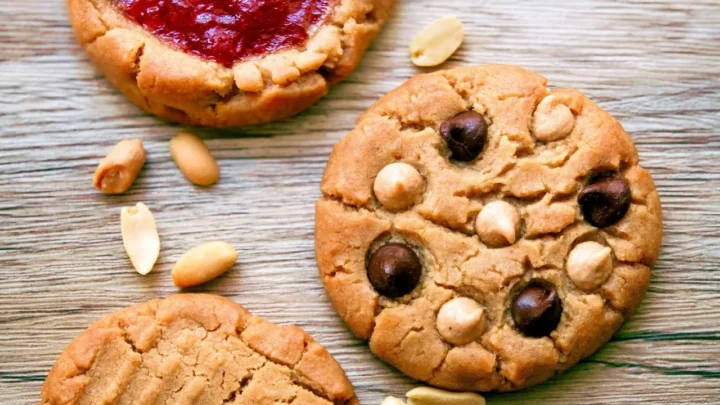 Image for Classic Vegan Peanut Butter Cookies 3 Ways: Crisscross, Jam Filled & Chocolate Chip
