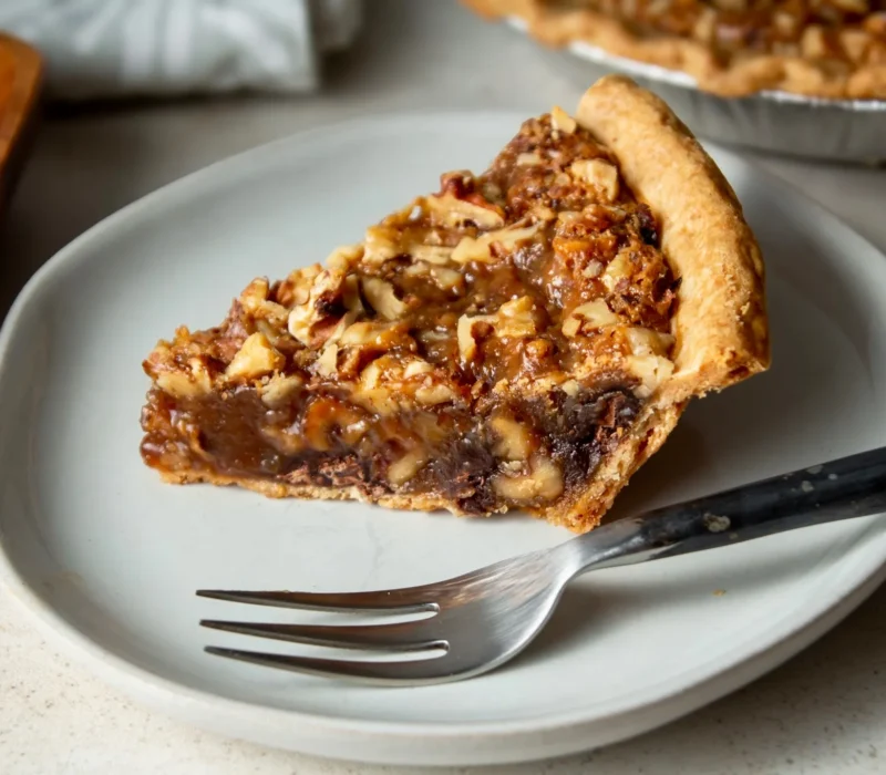 Vegan Kentucky Chocolate Walnut Pie
